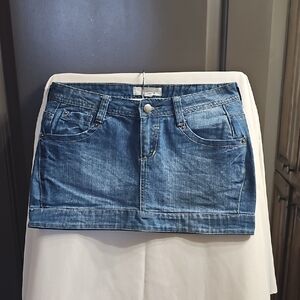 2.1 Denim Blue Mini Skirt Casual Night Out
